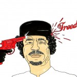 Muammar Gaddafi Freedom Humor Chic by aleXsandro Palombo